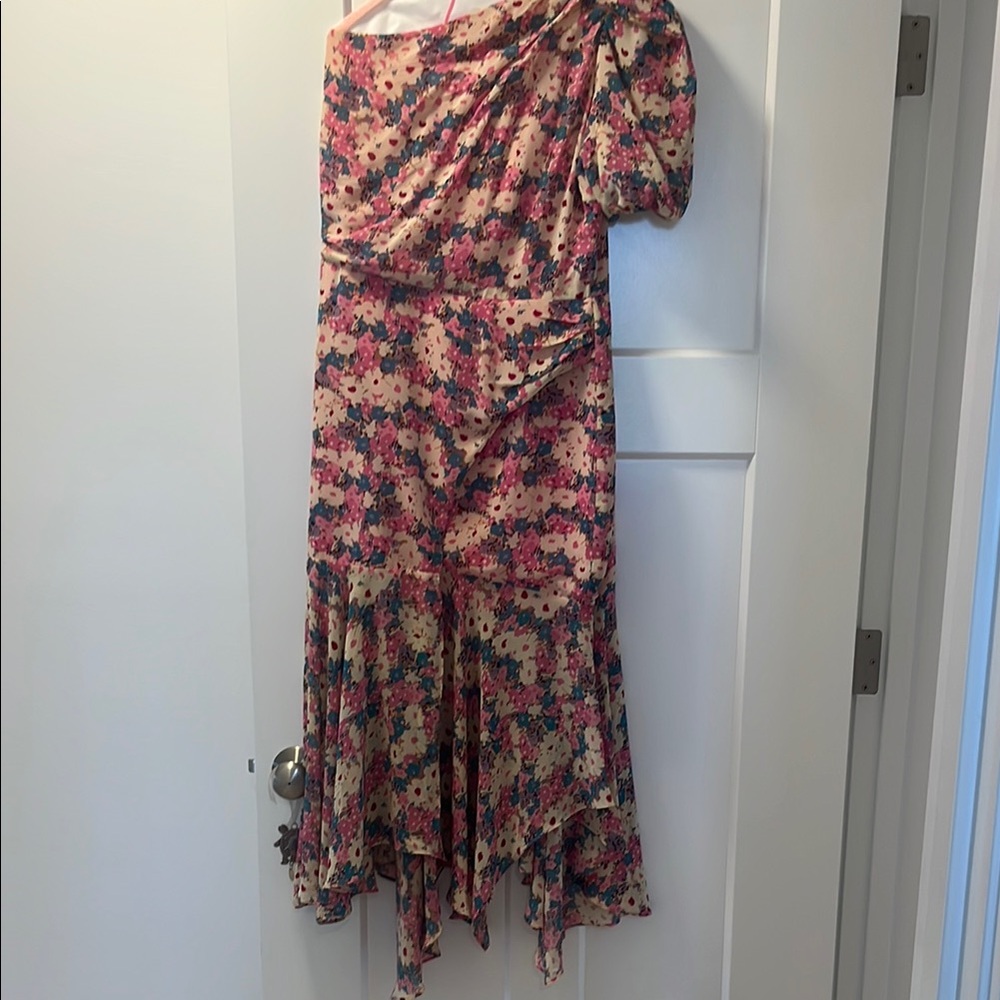 Floral Asymmetrical Dress